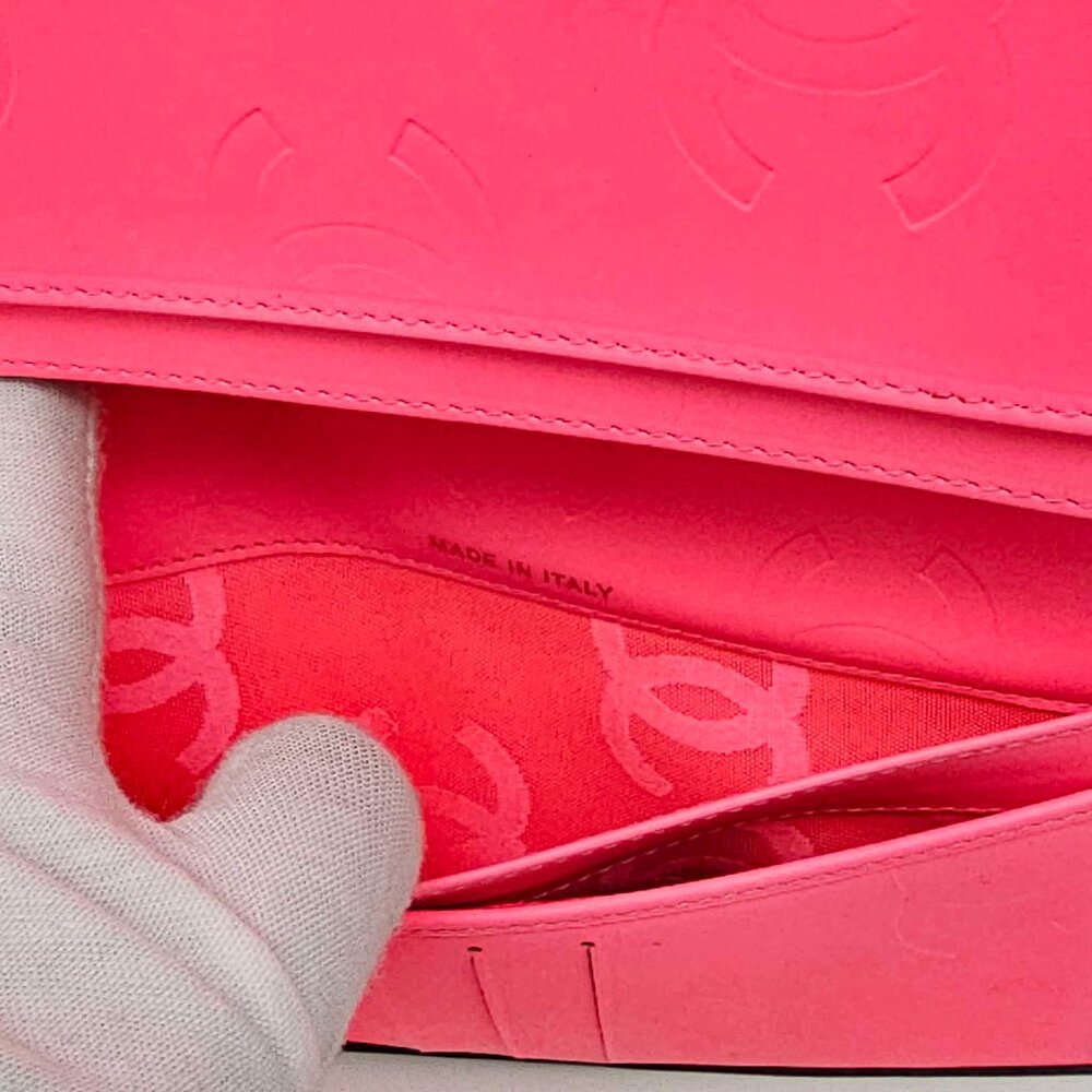 CHANEL Cambon Black Pink Lambskin Long Wallet 385-043025 - Picture 12 of 15